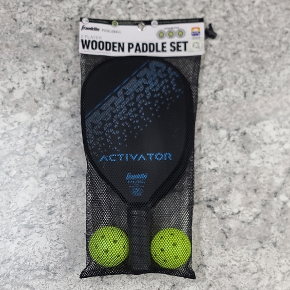 Franklin Pickleball Wooden Paddle Set with Balls - Picture 2 of 5